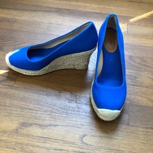 J.crew Espadrilles Wedge, blue size 7